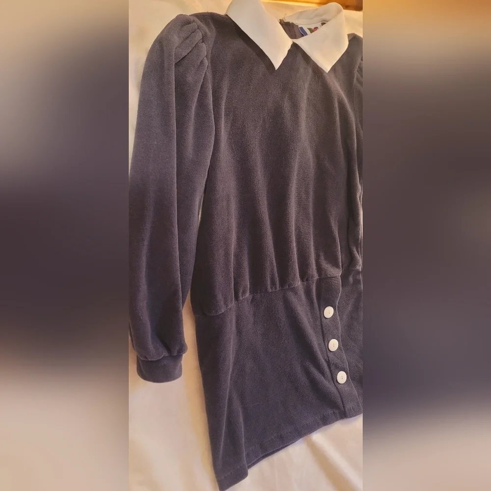 Vintage Diane‎ Von Furstenberg Girls Dress Sz10 80% Cotton, Collared Dress, Long